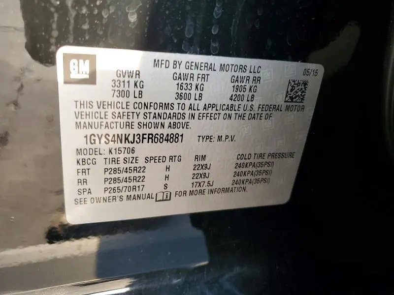 2015 CADILLAC ESCALADE PREMIUM  