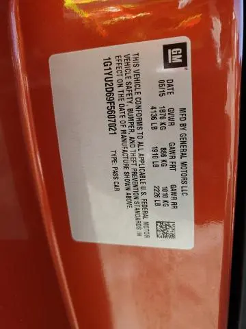 2015 CHEVROLET CORVETTE Z06 3LZ  