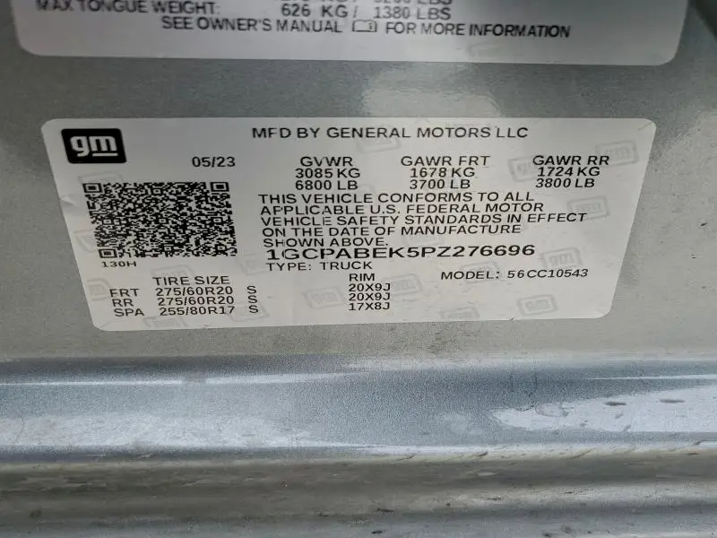 2023 CHEVROLET SILVERADO C1500 CUSTOM  