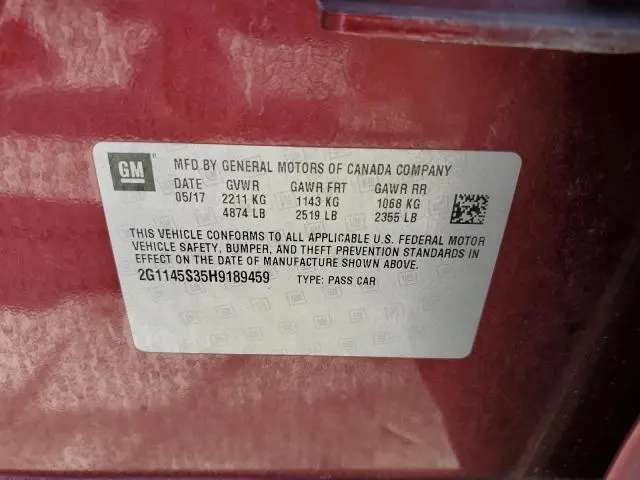 2017 CHEVROLET IMPALA PREMIER  