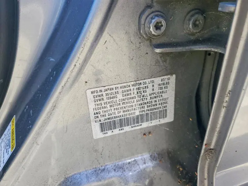 2010 HONDA FIT SPORT  