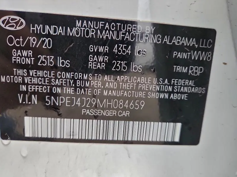 2021 HYUNDAI SONATA SEL PLUS  