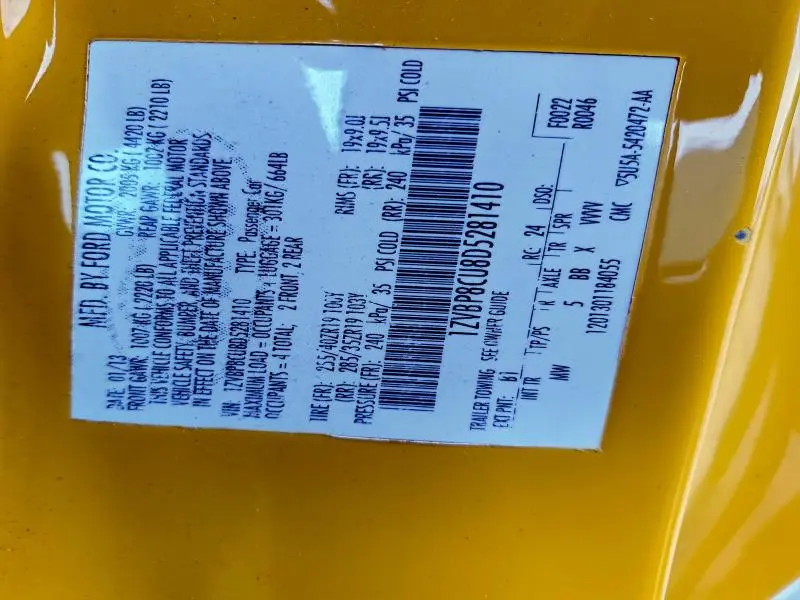 2013 FORD MUSTANG BOSS 302  