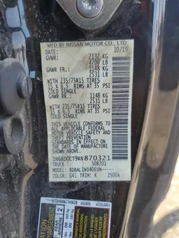 2019 NISSAN FRONTIER S  