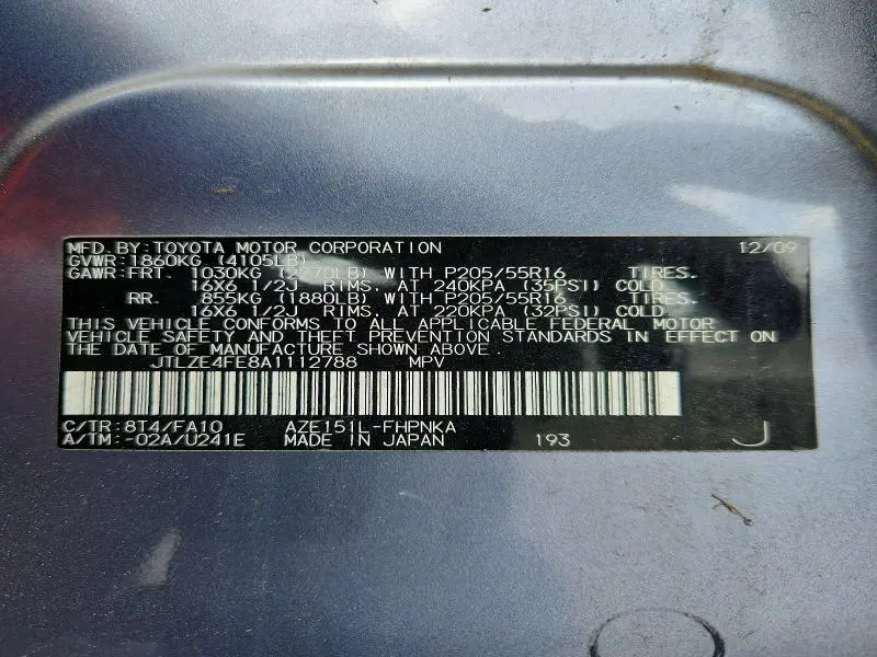 2010 TOYOTA SCION XB  