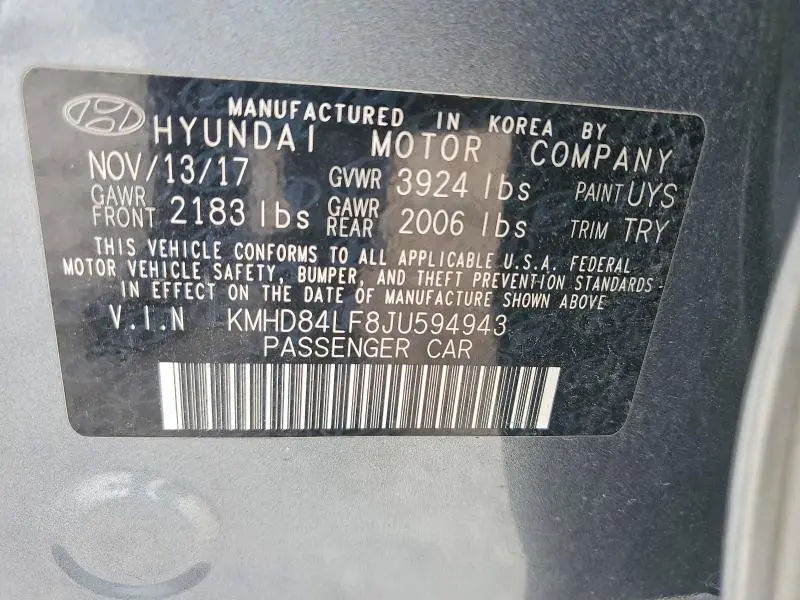 2018 HYUNDAI ELANTRA VALUE EDITION  