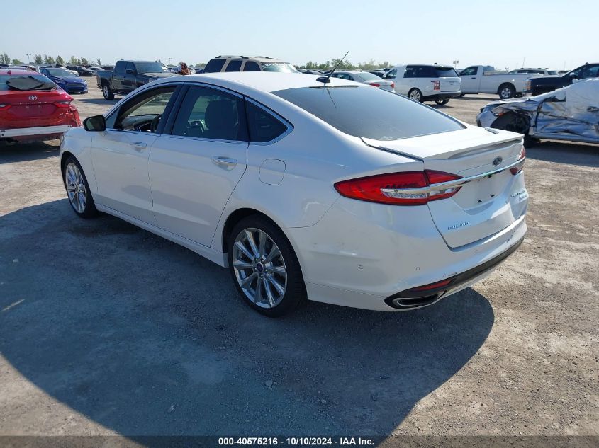 2017 FORD FUSION PLATINUM