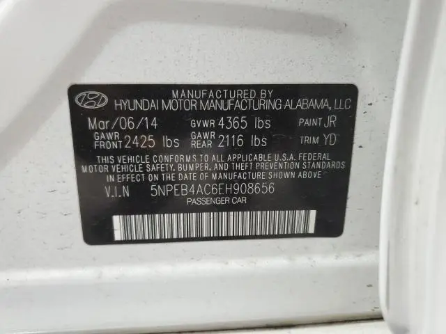 2014 HYUNDAI SONATA GLS  