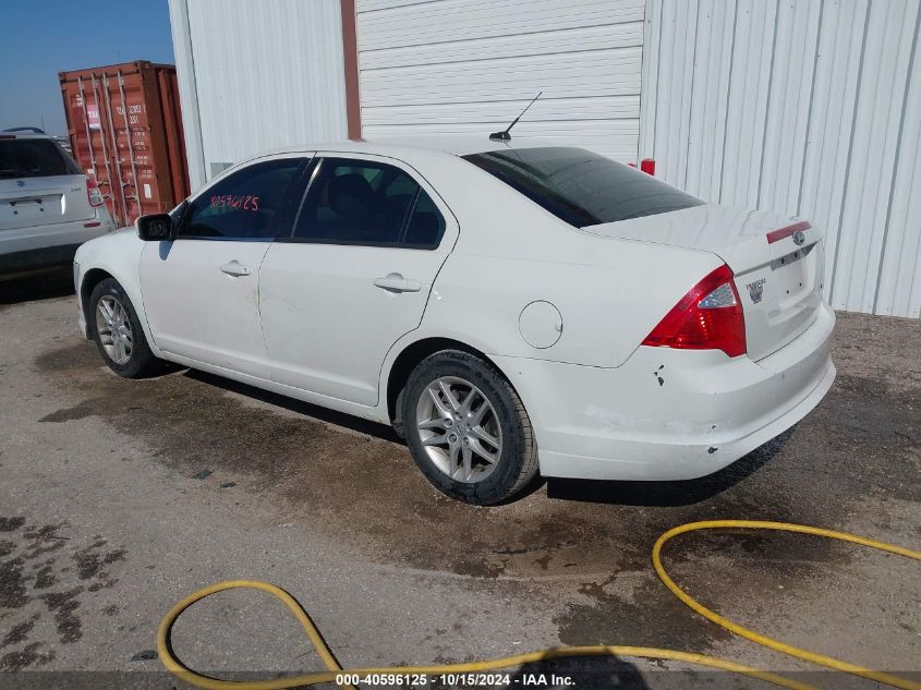 2012 FORD FUSION S