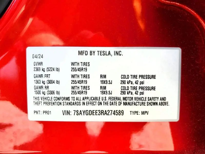 2024 TESLA MODEL Y   