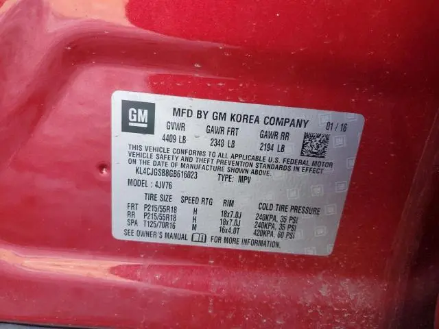 2016 BUICK ENCORE   