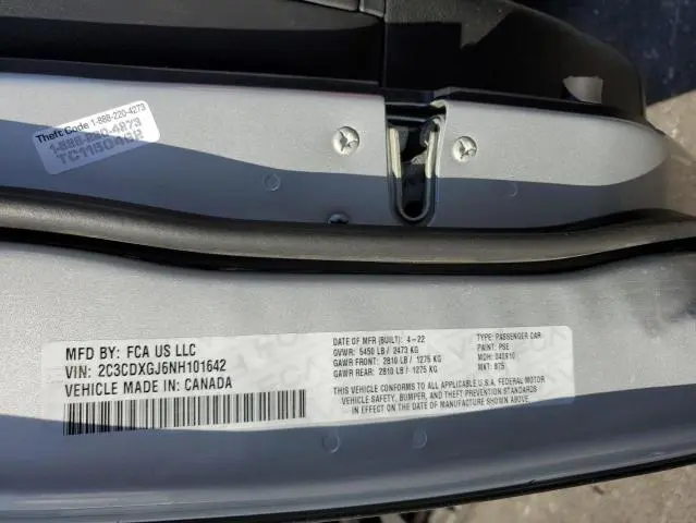 2022 DODGE CHARGER SCAT PACK  