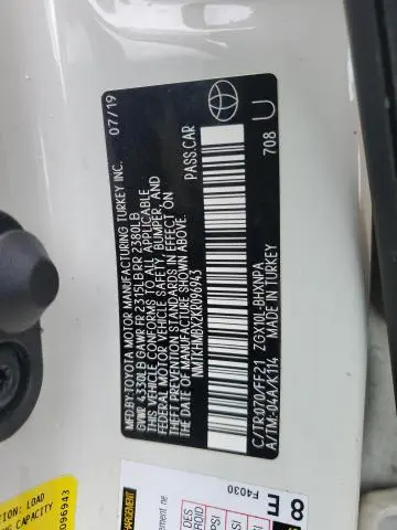 2019 TOYOTA C-HR XLE  