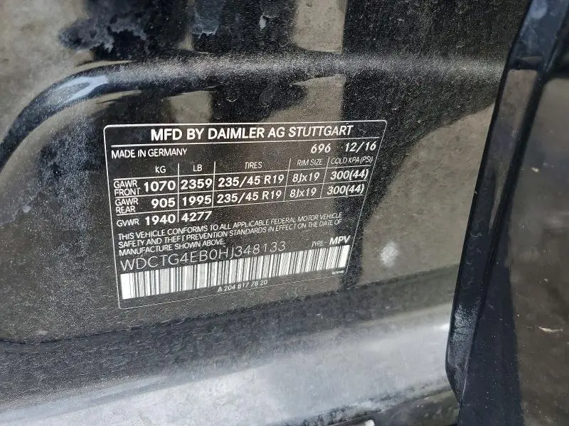 2017 MERCEDES-BENZ GLA 250  
