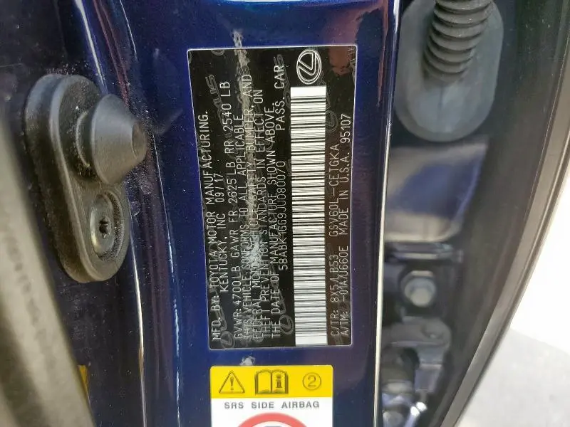 2018 LEXUS ES 350  