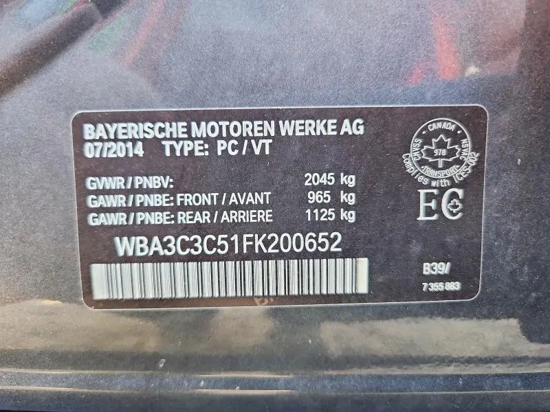 2015 BMW 320 I XDRIVE  