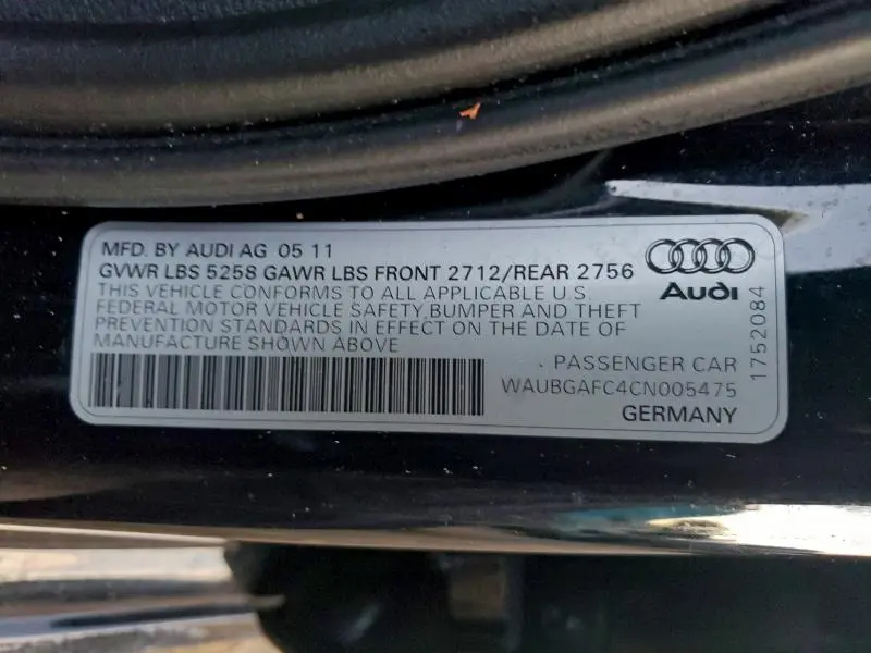 2012 AUDI A6   