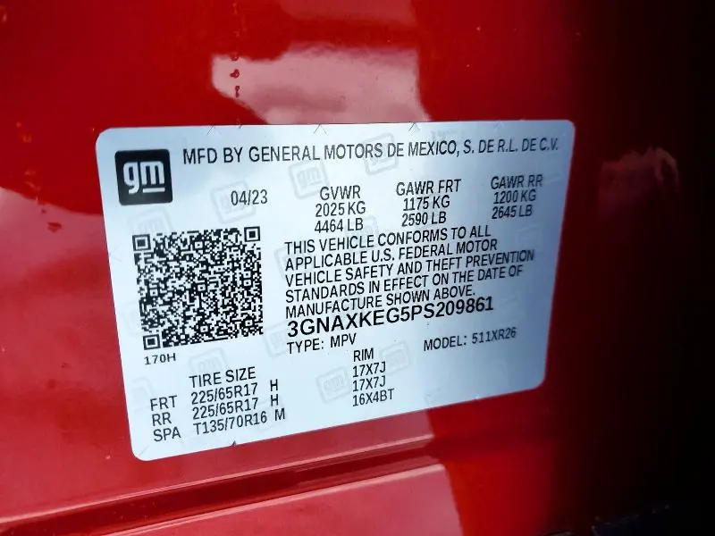 2023 CHEVROLET EQUINOX LT  