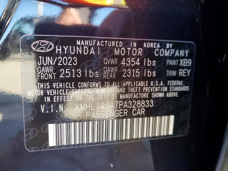 2023 HYUNDAI SONATA SEL  