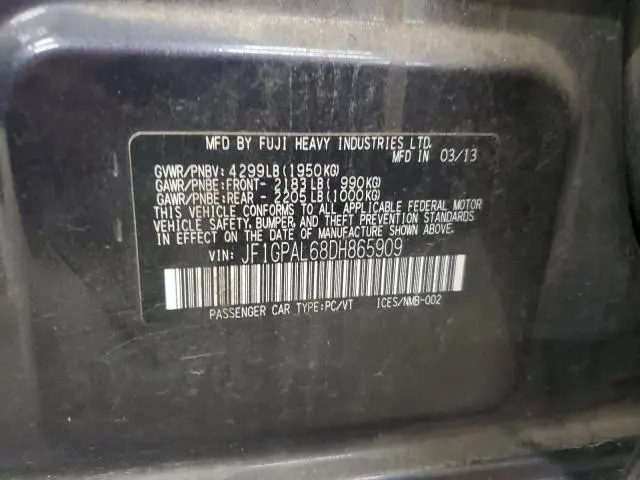 2013 SUBARU IMPREZA SPORT PREMIUM  