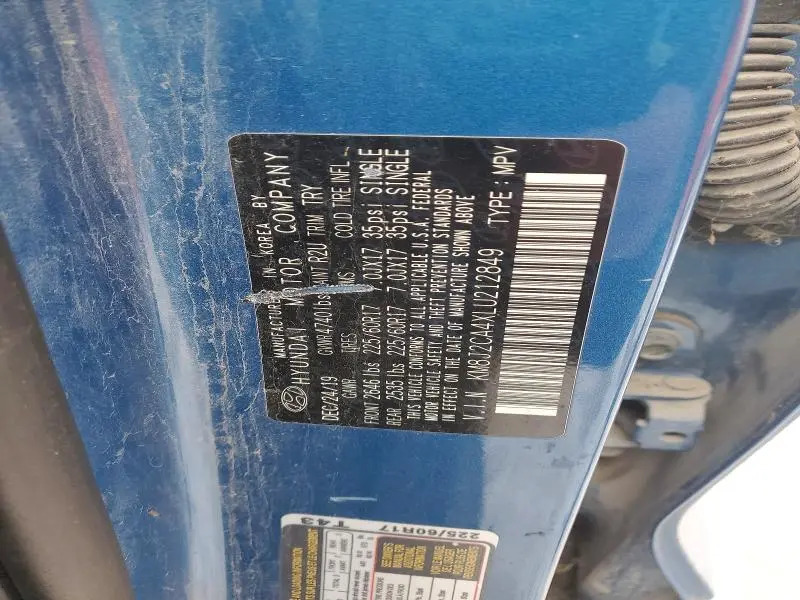 2020 HYUNDAI TUCSON SE  