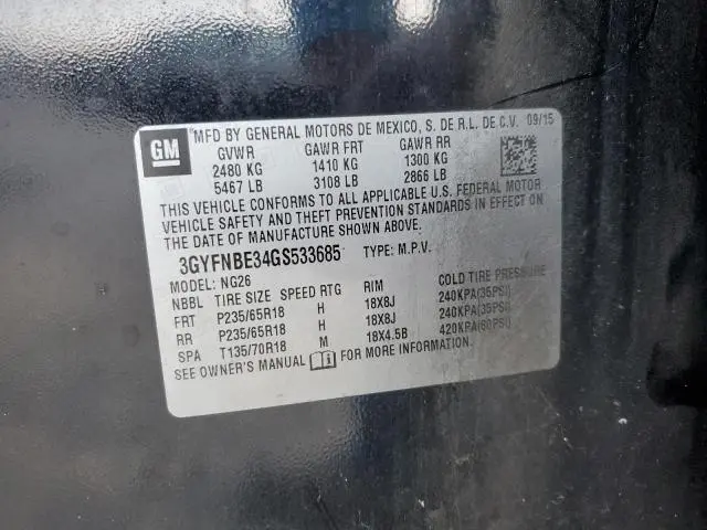 2016 CADILLAC SRX LUXURY COLLECTION  