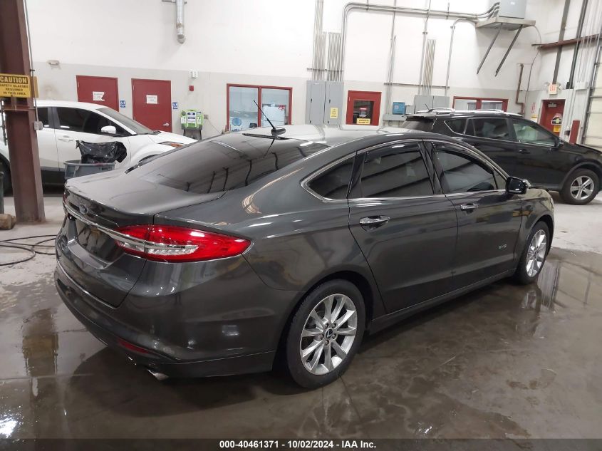 2017 FORD FUSION ENERGI SE LUXURY