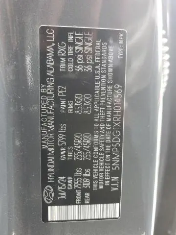 2024 HYUNDAI SANTA FE CALLIGRAPHY  