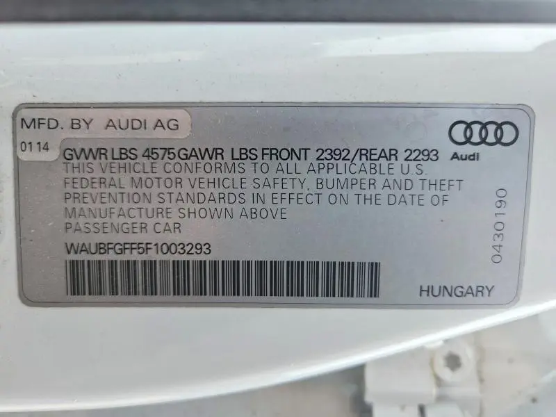 2015 AUDI A3 PREMIUM  