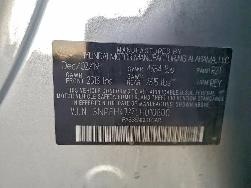 2020 HYUNDAI SONATA LIMITED  