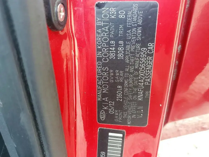 2013 KIA FORTE EX  