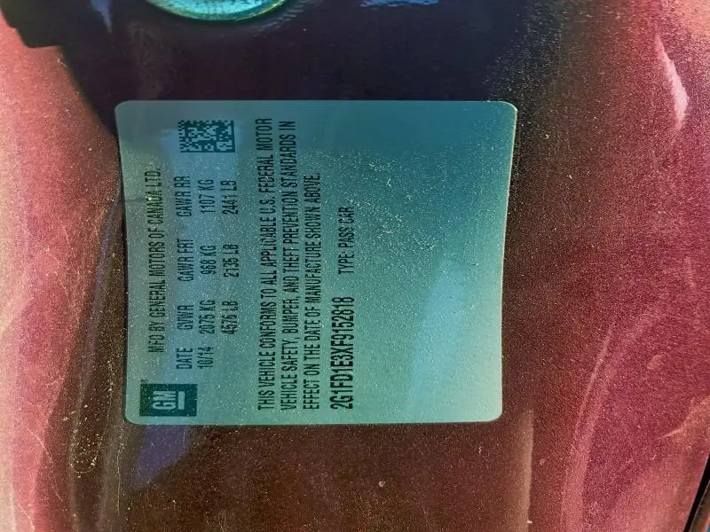 2015 CHEVROLET CAMARO LT  