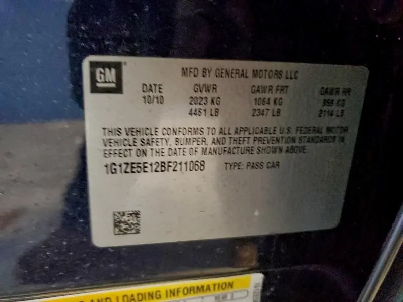 2011 CHEVROLET MALIBU LTZ  