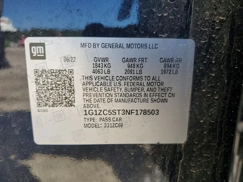 2022 CHEVROLET MALIBU LS  