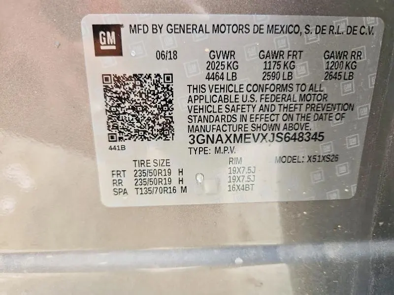2018 CHEVROLET EQUINOX PREMIER  