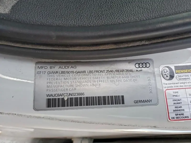 2018 AUDI A6 PREMIUM  