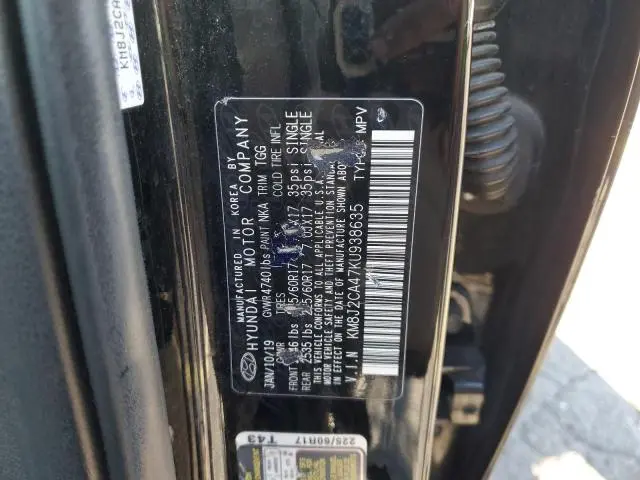 2019 HYUNDAI TUCSON SE  