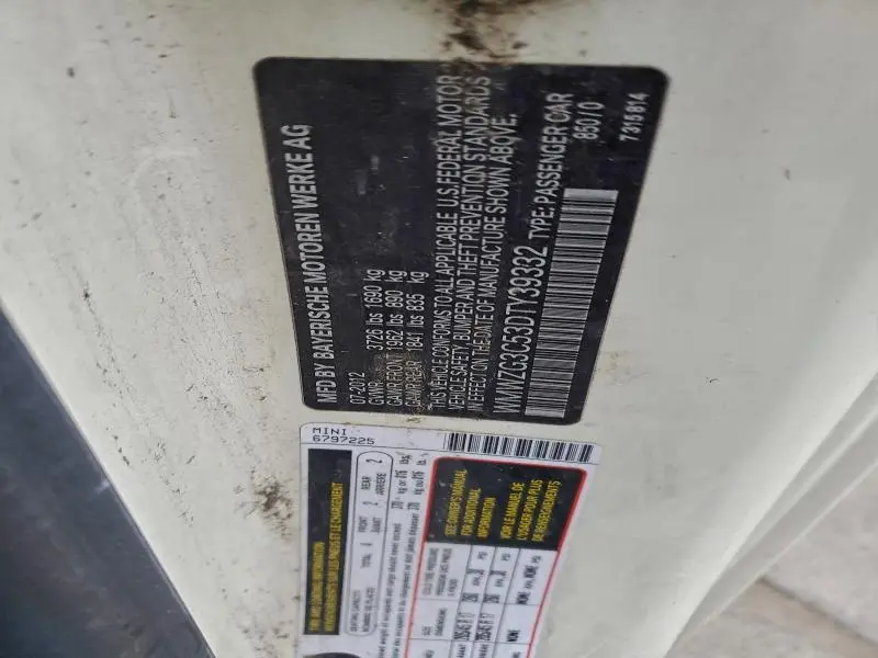 2013 MINI COOPER S CLUBMAN  