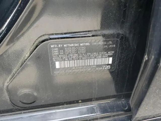 2019 MITSUBISHI MIRAGE LE  
