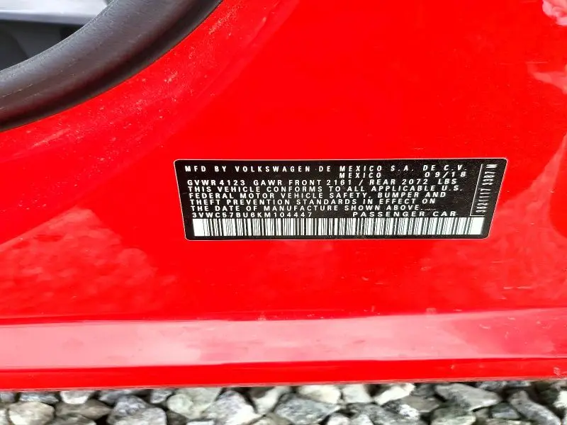 2019 VOLKSWAGEN JETTA S  