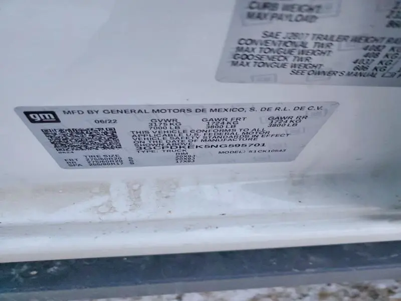 2022 CHEVROLET SILVERADO K1500 LT-L  