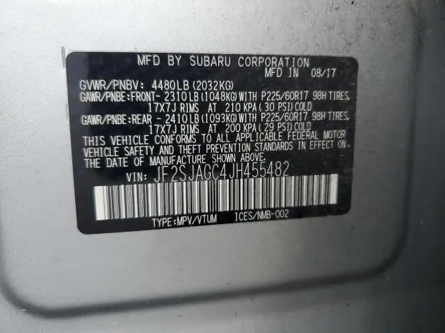 2018 SUBARU FORESTER 2.5I PREMIUM  