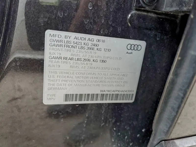 2017 AUDI Q5 PREMIUM PLUS  