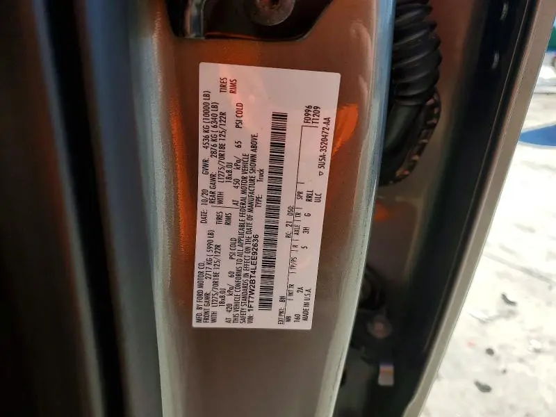 2020 FORD F250 SUPER DUTY  