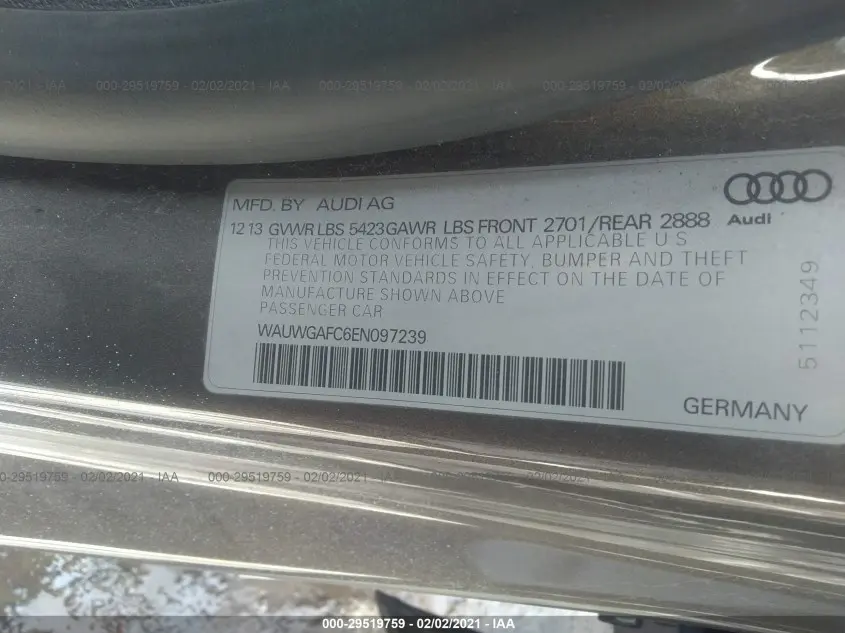 2014 AUDI A7 3.0 PREMIUM PLUS