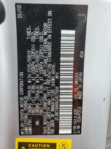 2010 LEXUS RX 450H  