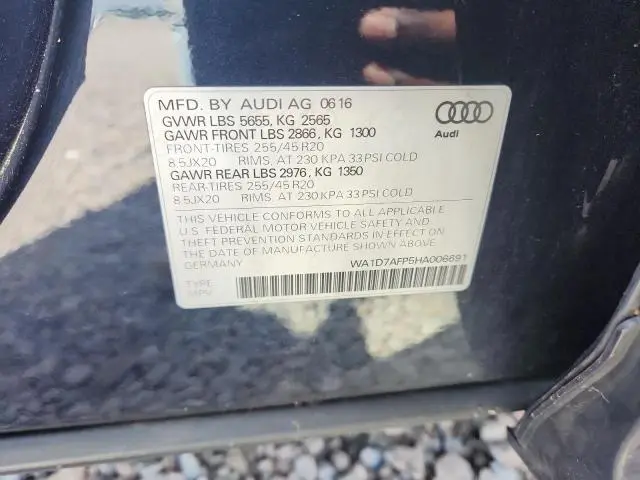 2017 AUDI Q5 PREMIUM PLUS S-LINE  