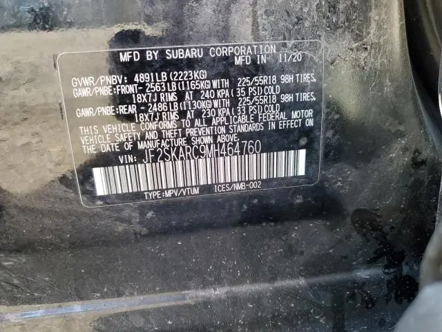 2021 SUBARU FORESTER SPORT  