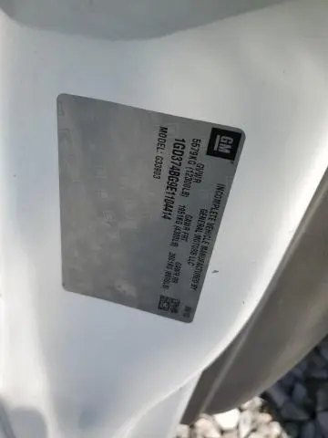 2014 GMC SAVANA CUTAWAY G3500  