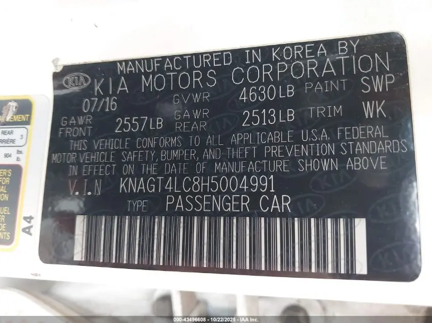 2017 KIA OPTIMA HYBRID  